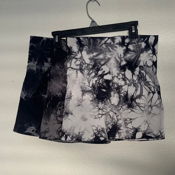 OVESPORT Trio Workout Shorts For Women, Scrunch Butt Lifting High Waisted - Picture 2 of 8